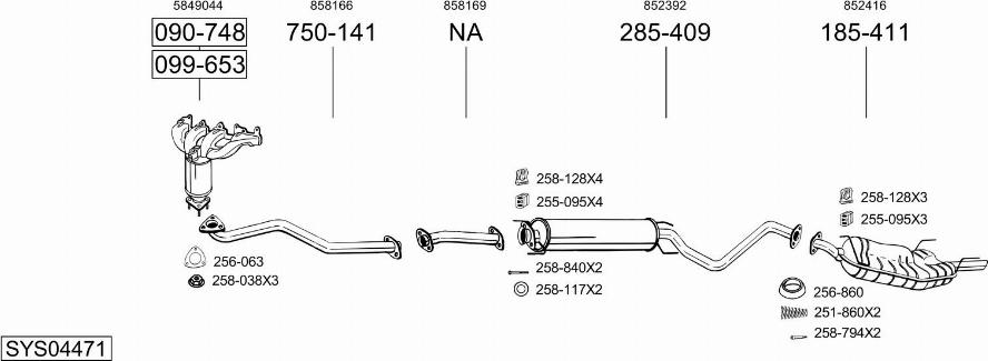 Bosal SYS04471 - Échappement droxauto.com
