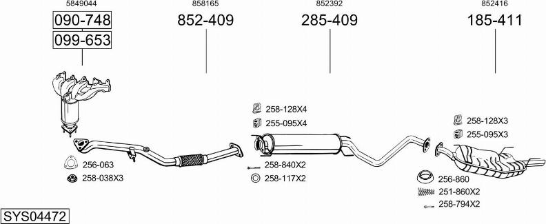 Bosal SYS04472 - Échappement droxauto.com