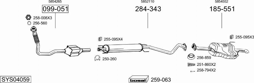 Bosal SYS04059 - Échappement droxauto.com