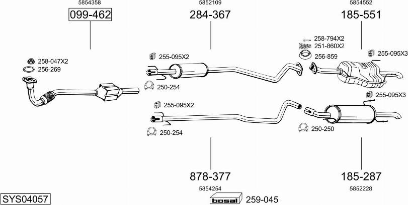 Bosal SYS04057 - Échappement droxauto.com