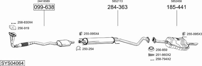 Bosal SYS04064 - Échappement droxauto.com