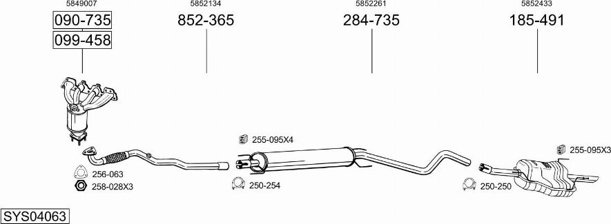 Bosal SYS04063 - Échappement droxauto.com