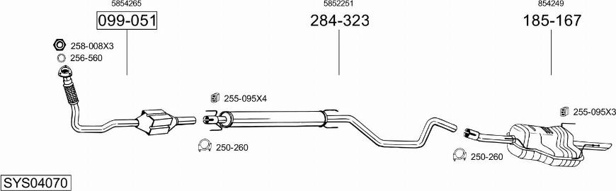 Bosal SYS04070 - Échappement droxauto.com