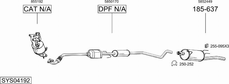 Bosal SYS04192 - Échappement droxauto.com