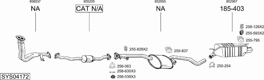 Bosal SYS04172 - Échappement droxauto.com
