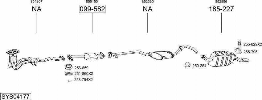 Bosal SYS04177 - Échappement droxauto.com