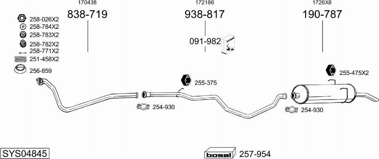 Bosal SYS04845 - Échappement droxauto.com