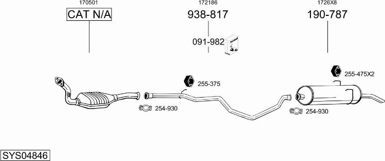 Bosal SYS04846 - Échappement droxauto.com