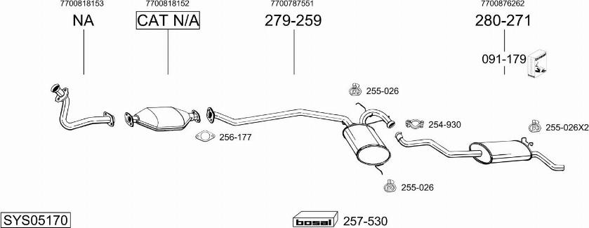 Bosal SYS05170 - Échappement droxauto.com