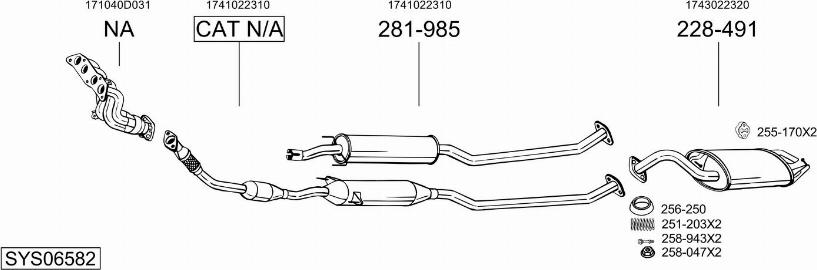 Bosal SYS06582 - Échappement droxauto.com