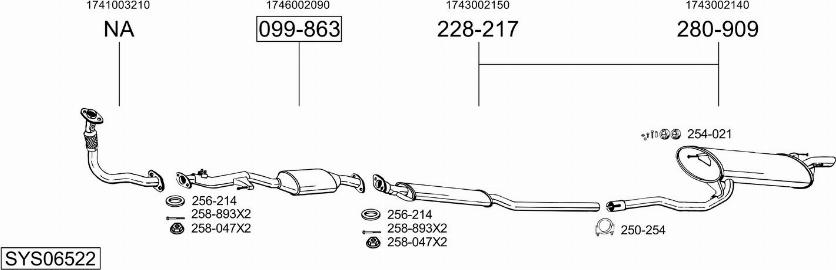 Bosal SYS06522 - Échappement droxauto.com