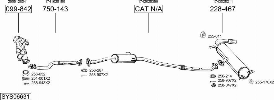 Bosal SYS06631 - Échappement droxauto.com