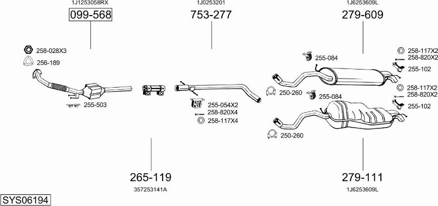 Bosal SYS06194 - Échappement droxauto.com