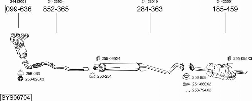 Bosal SYS06704 - Échappement droxauto.com