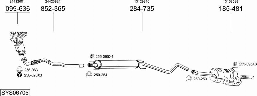 Bosal SYS06705 - Échappement droxauto.com