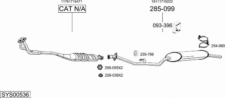 Bosal SYS00536 - Échappement droxauto.com