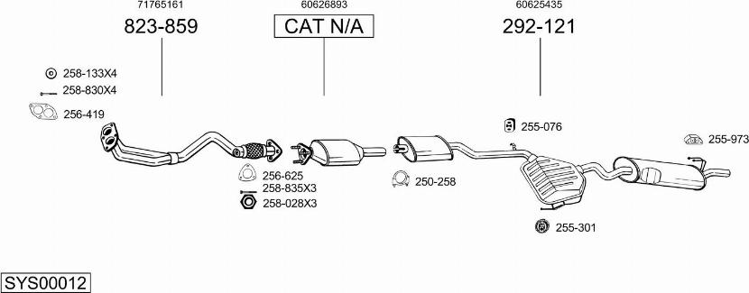 Bosal SYS00012 - Échappement droxauto.com