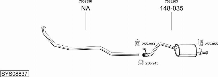 Bosal SYS08837 - Échappement droxauto.com