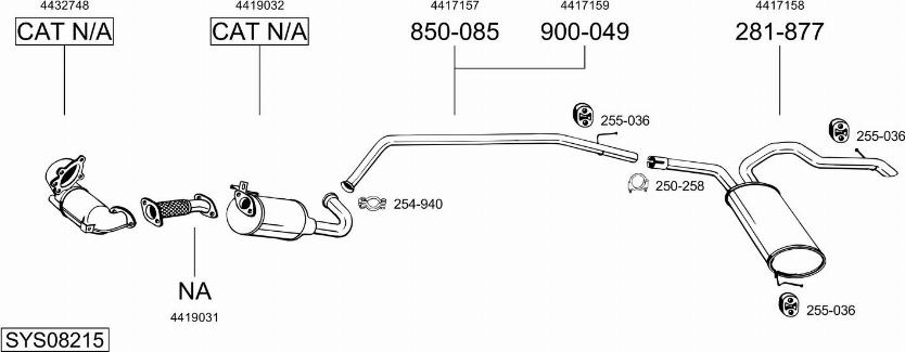 Bosal SYS08215 - Échappement droxauto.com