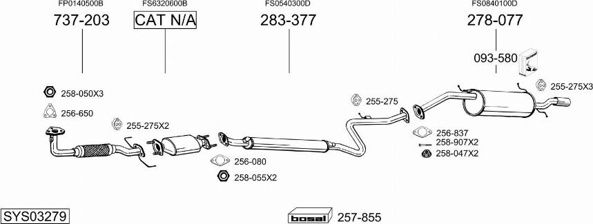 Bosal SYS03279 - Échappement droxauto.com