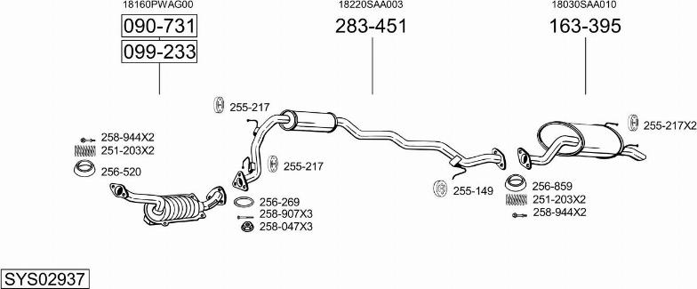 Bosal SYS02937 - Échappement droxauto.com