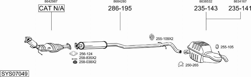 Bosal SYS07049 - Échappement droxauto.com