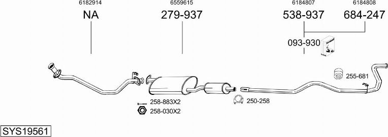 Bosal SYS19561 - Échappement droxauto.com
