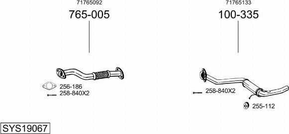 Bosal SYS19067 - Échappement droxauto.com