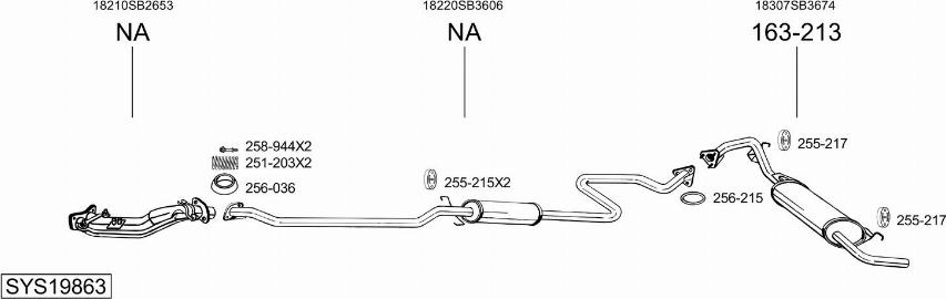 Bosal SYS19863 - Échappement droxauto.com