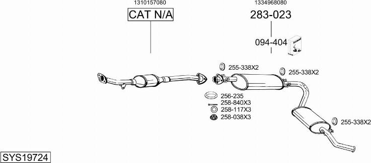 Bosal SYS19724 - Échappement droxauto.com