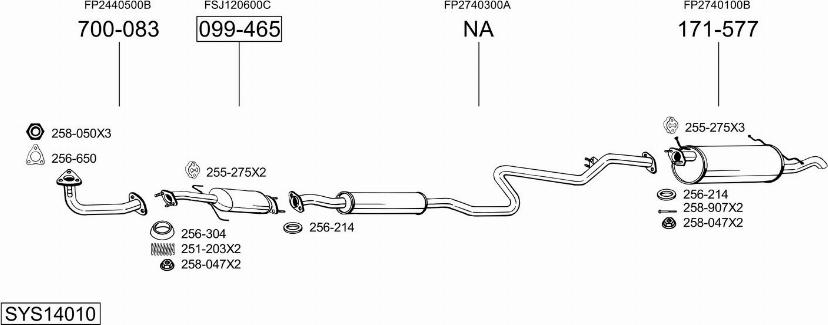 Bosal SYS14010 - Échappement droxauto.com