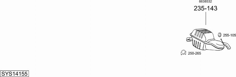 Bosal SYS14155 - Échappement droxauto.com