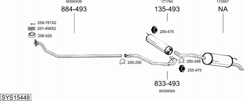 Bosal SYS15448 - Échappement droxauto.com