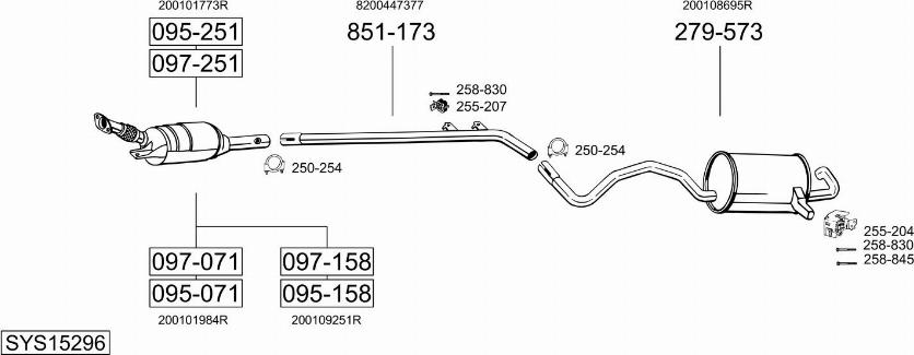 Bosal SYS15296 - Échappement droxauto.com