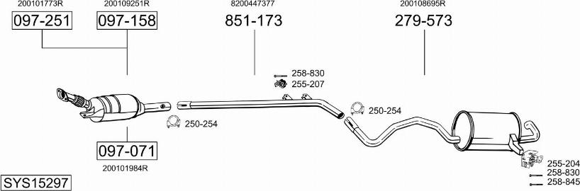 Bosal SYS15297 - Échappement droxauto.com