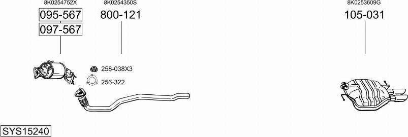 Bosal SYS15240 - Échappement droxauto.com