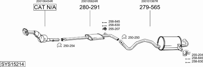Bosal SYS15214 - Échappement droxauto.com