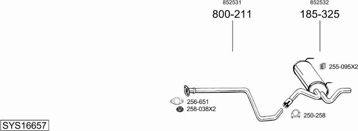 Bosal SYS16657 - Échappement droxauto.com