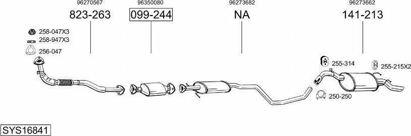 Bosal SYS16841 - Échappement droxauto.com