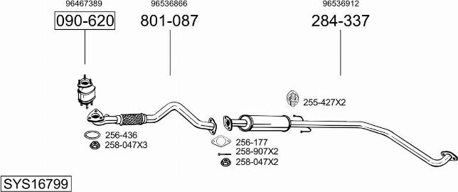 Bosal SYS16799 - Échappement droxauto.com