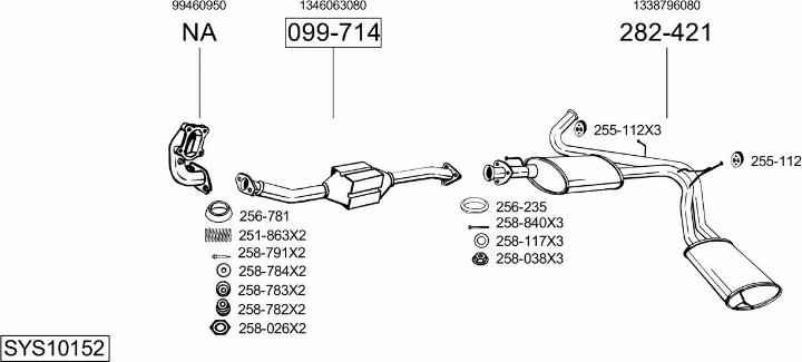 Bosal SYS10152 - Échappement droxauto.com