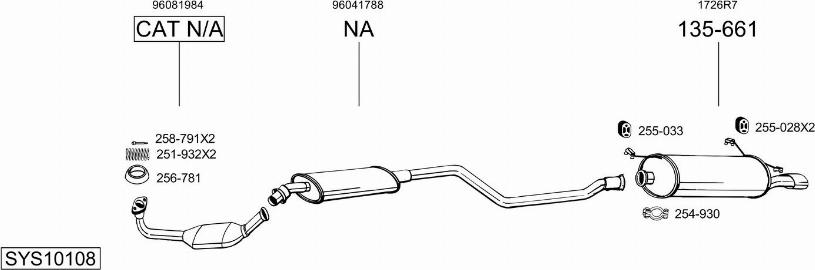 Bosal SYS10108 - Échappement droxauto.com