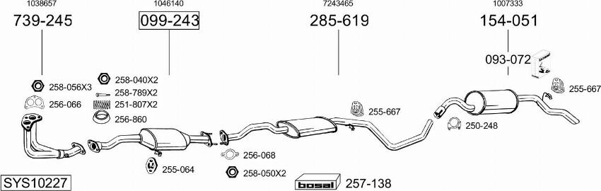 Bosal SYS10227 - Échappement droxauto.com