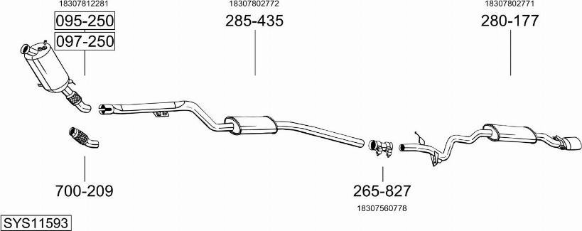 Bosal SYS11593 - Échappement droxauto.com