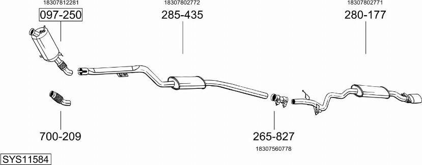 Bosal SYS11584 - Échappement droxauto.com