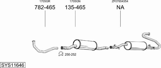 Bosal SYS11646 - Échappement droxauto.com