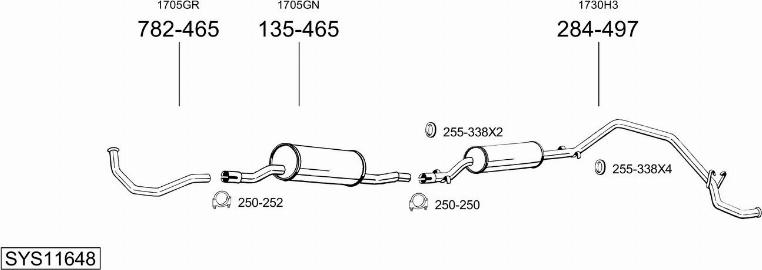 Bosal SYS11648 - Échappement droxauto.com