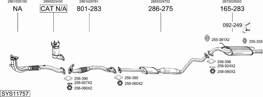 Bosal SYS11757 - Échappement droxauto.com
