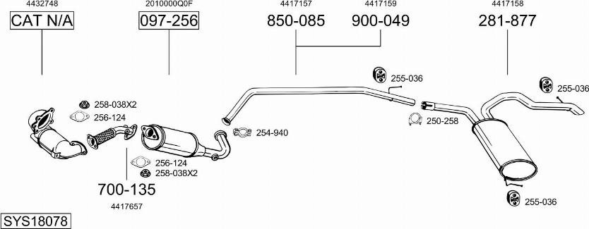 Bosal SYS18078 - Échappement droxauto.com