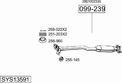 Bosal SYS13591 - Échappement droxauto.com